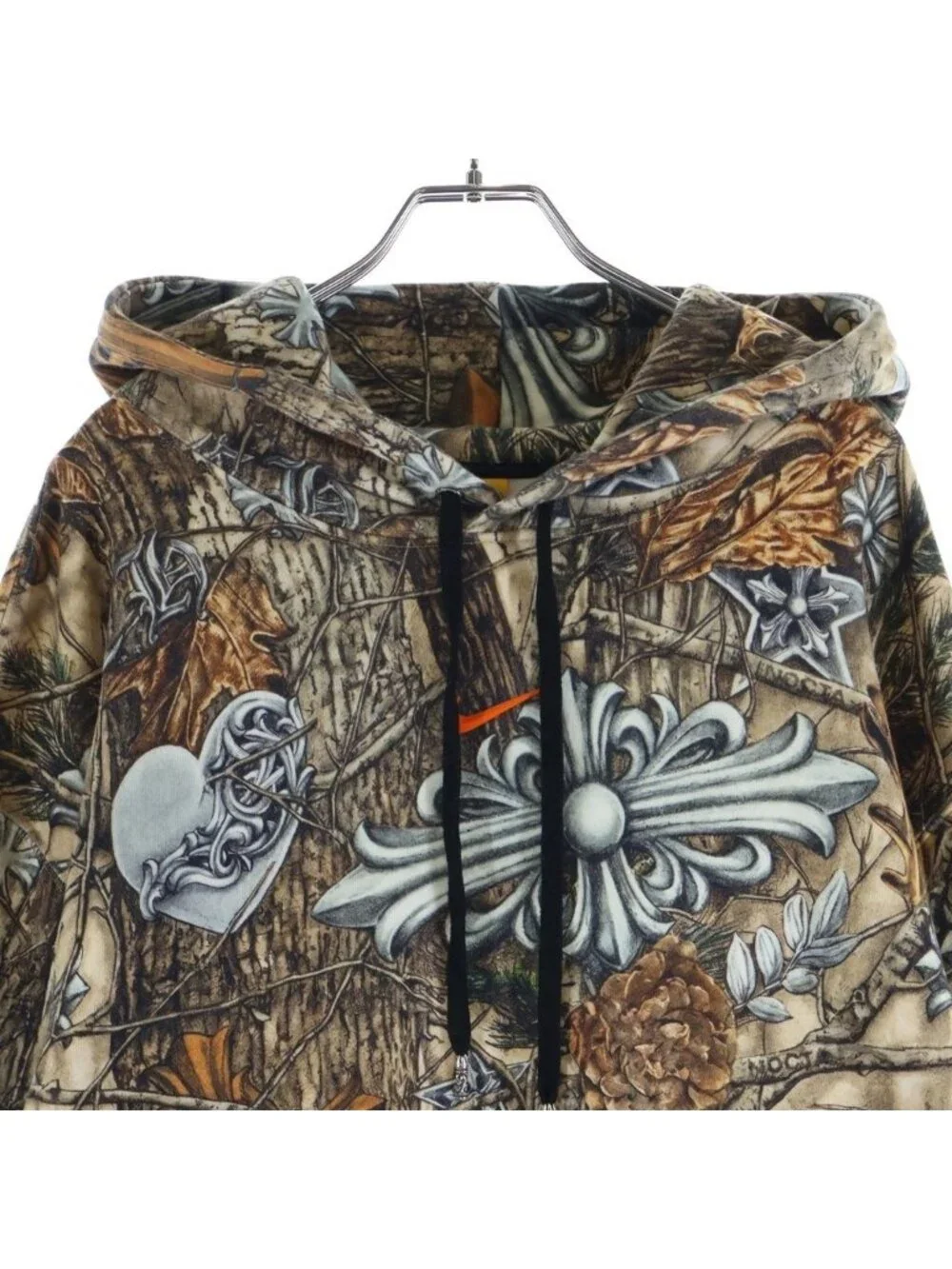Chrome Hearts Nike Nocta Drake Hoodie Back Horseshoe Print Pullover Sweatshirt